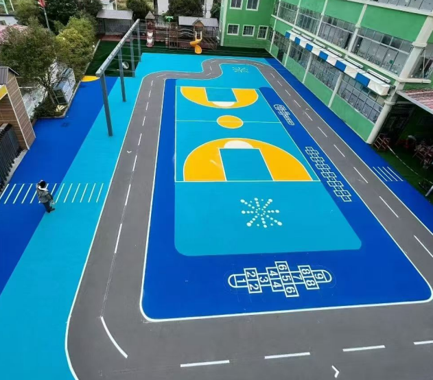 镇江市彩色epdm颗粒混合型塑胶跑道 - 方案